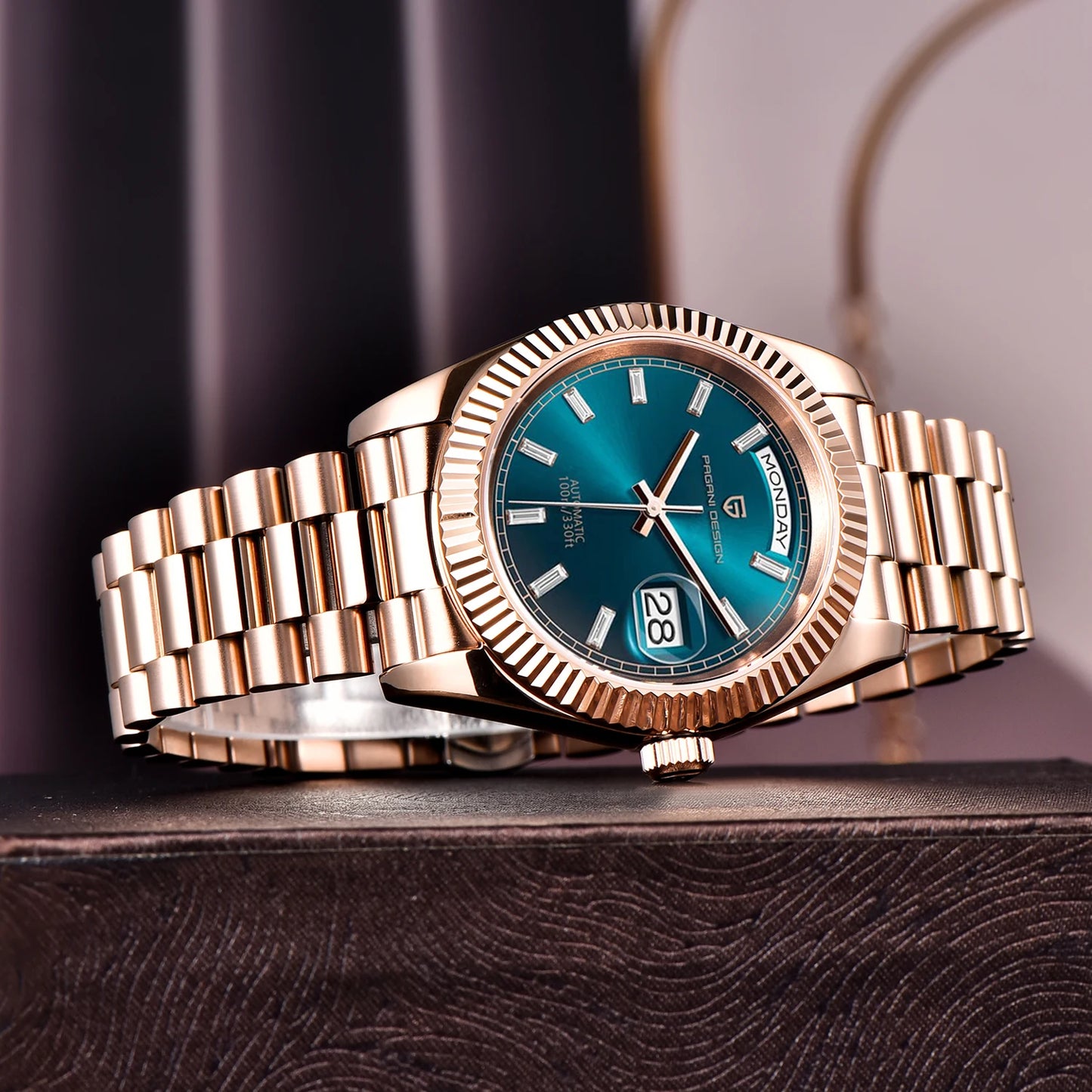 Men's Watches Rose Gold Luxury Mechanical Wristwatches