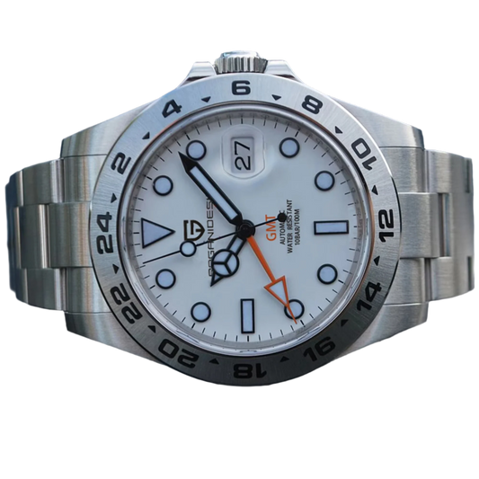 GMT Watch  Men's Watches Sapphire Stainless Steel Waterproof